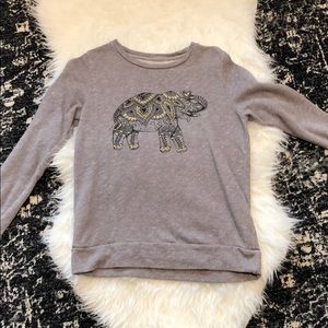 Lucky Lotus grey sweatshirt